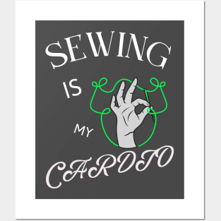 Sewing in my Cardio Sewing Posters and Art